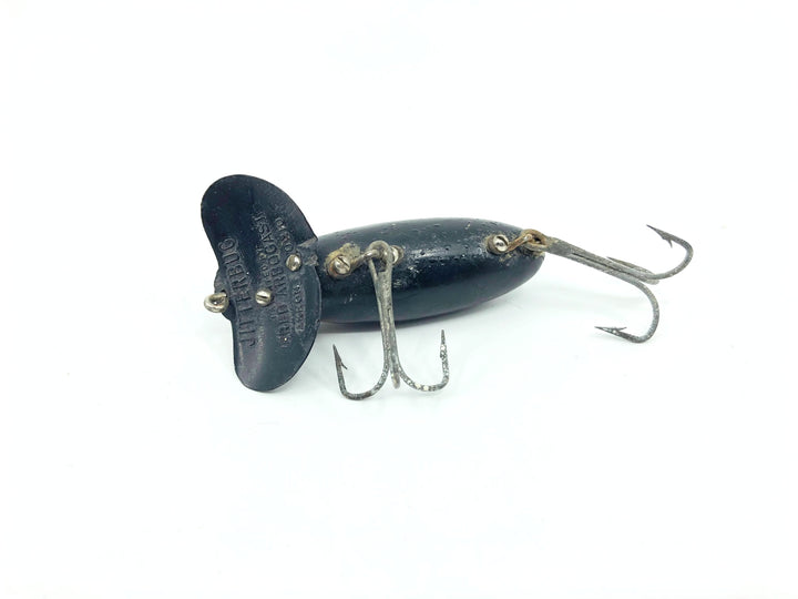 Arbogast Plastic Black Lip Jitterbug 1940's WWII Era Black Color