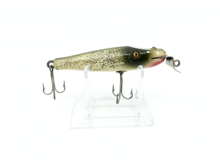 Creek Chub Baby Pikie 918 Silver Flash Color - Vintage Wooden Lure