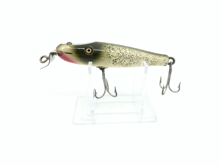 Creek Chub Baby Pikie 918 Silver Flash Color - Vintage Wooden Lure