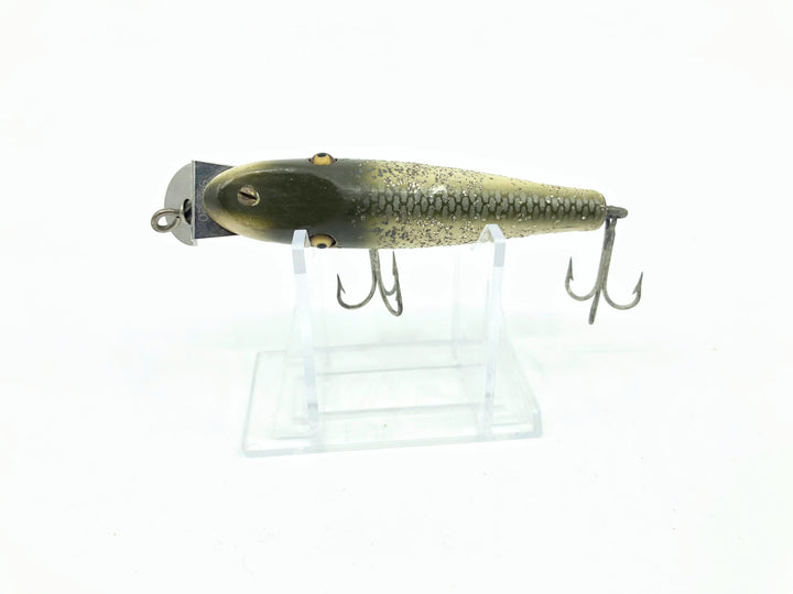 Creek Chub Baby Pikie 918 Silver Flash Color - Vintage Wooden Lure