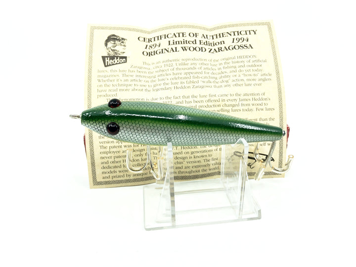 Heddon Centennial Edition Wood Zaragossa New in Box NO. X6500W-D Numbered!