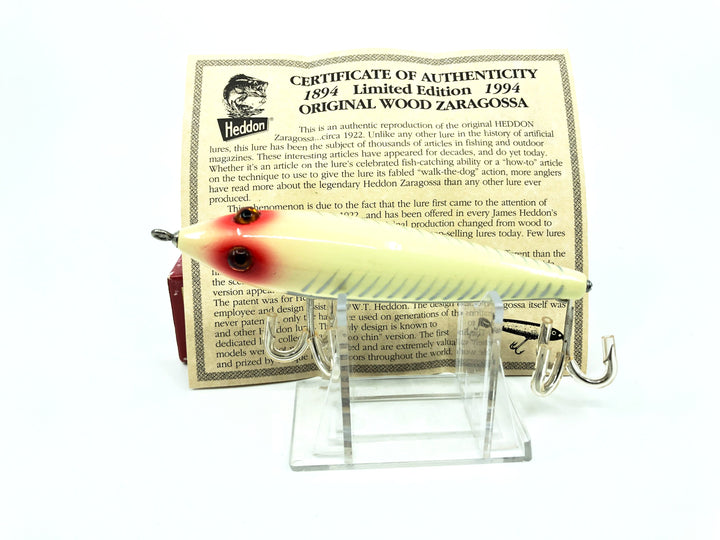 Heddon Centennial Edition Wood Zaragossa New in Box NO. X6500W-XRW Numbered!