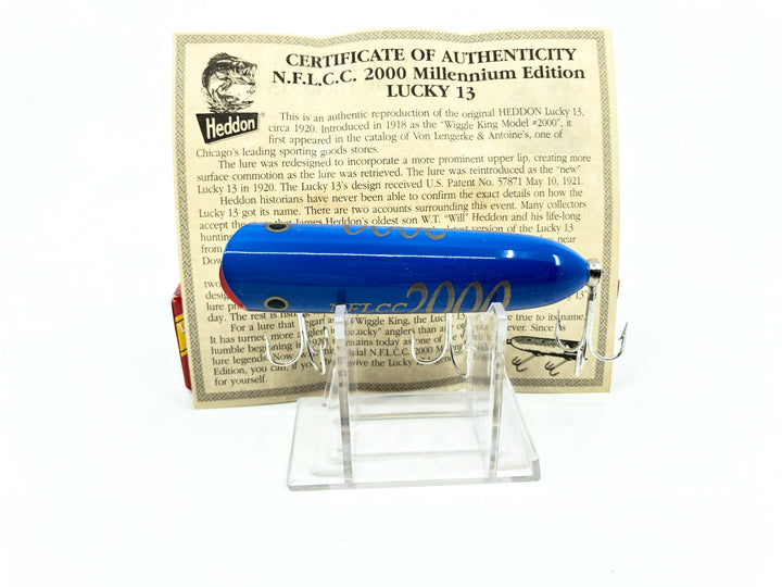 Heddon NFLCC 2000 Lucky 13 New in Box Millennium Edition Signed!