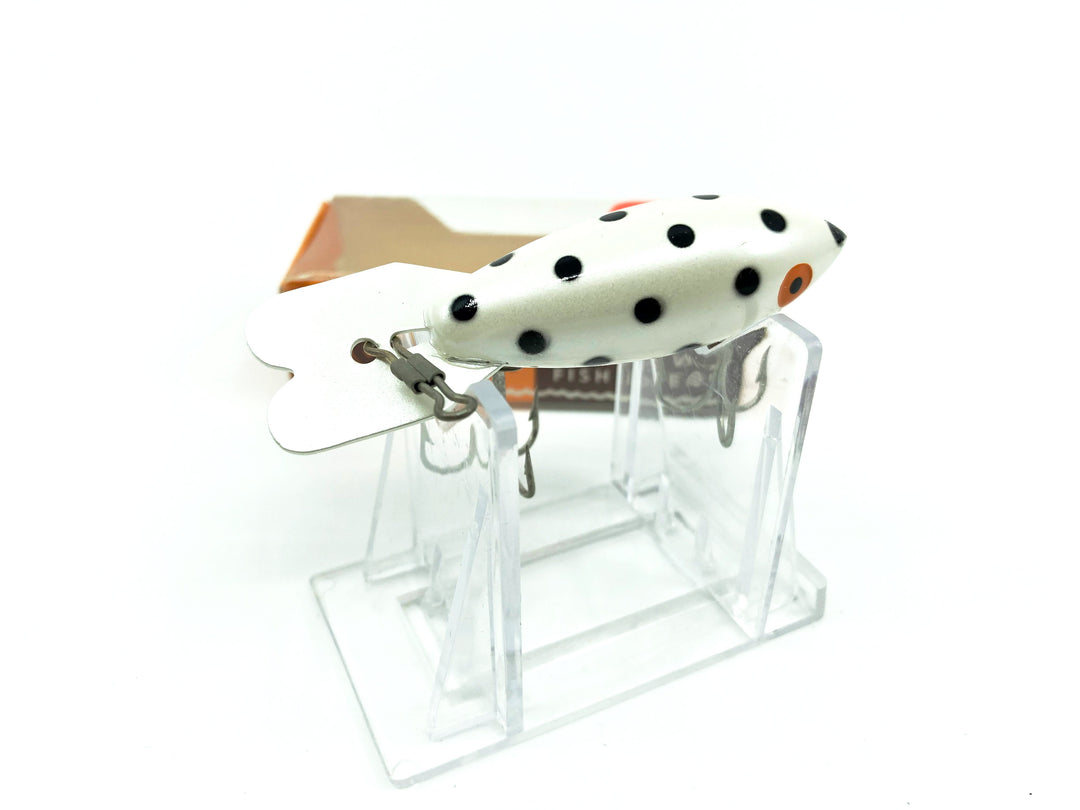 Bomber Deep Runner 336 White with Black Dots Color New in Box Old Stock