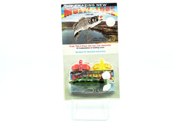 The Amazing Multi-Lure in Light Frog Color New on Card Novelty or Fish