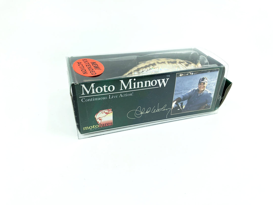 Moto Minnow Chuck Woolery Live Action Lure Metallic Bass Color with Box Novelty or Fish