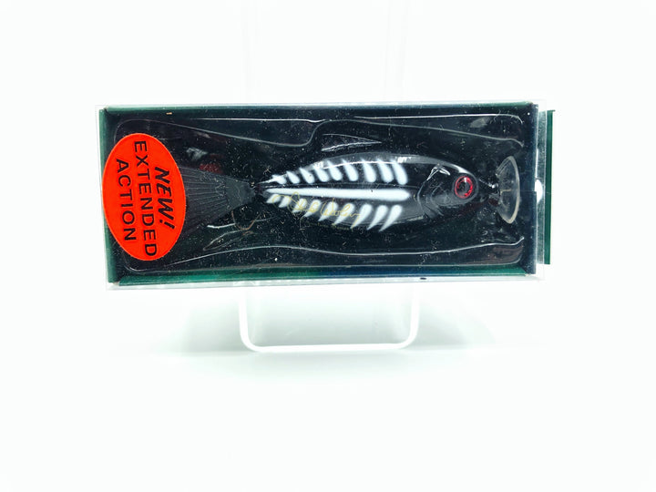 Moto Minnow Chuck Woolery Live Action Lure Black Shore Color with Box Novelty or Fish