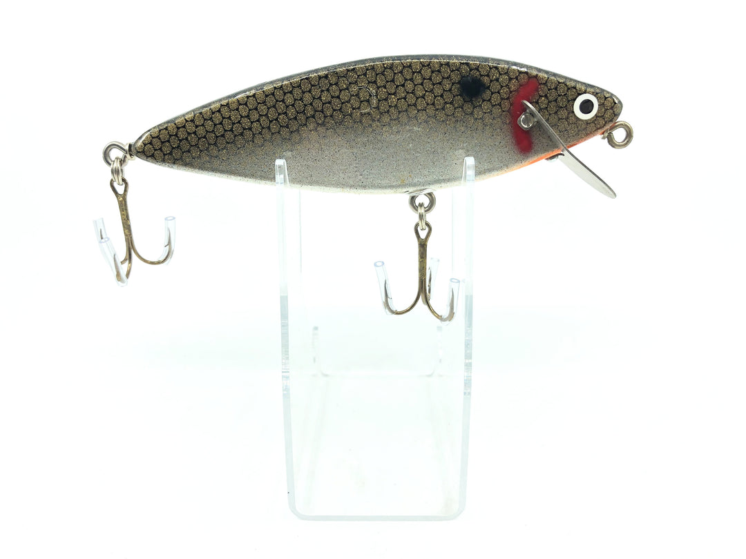 Vintage Hellraiser Psycho Path Musky Lure 6" Black Scale Shad Color