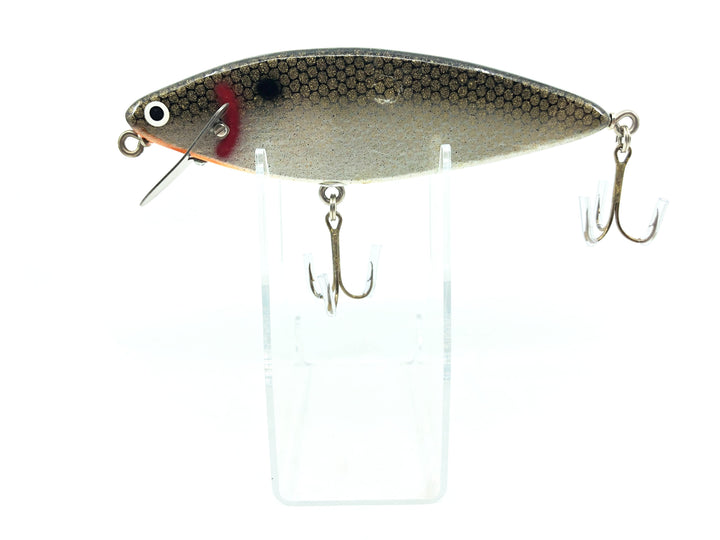 Vintage Hellraiser Psycho Path Musky Lure 6" Black Scale Shad Color