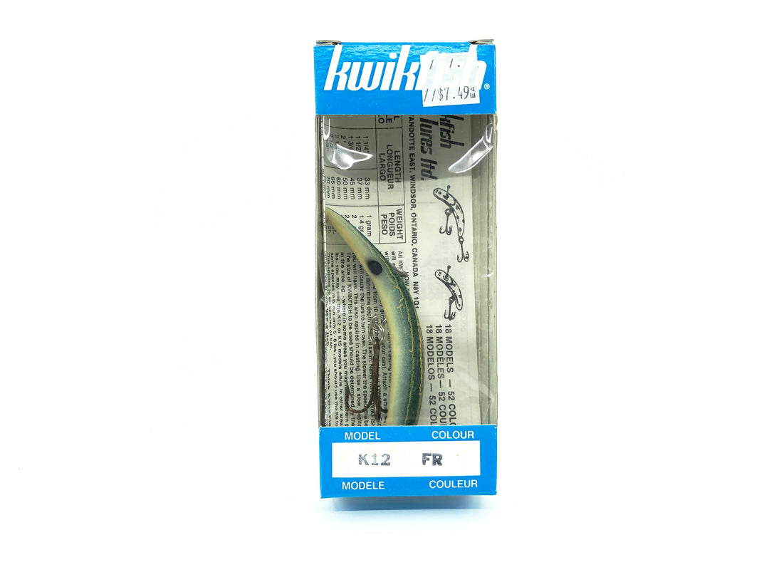Kwikfish K12 FR Frog Color New in Box Old Stock