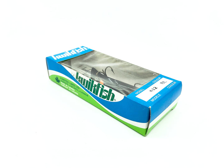 Kwikfish K12 BL Black with Spots Color New in Box Old Stock