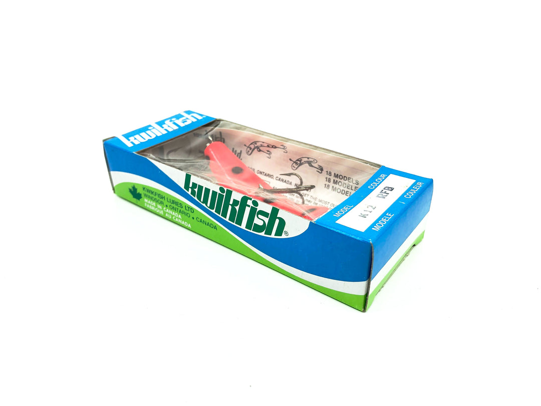 Kwikfish K12 RFB Red Fluorescent Black Spots Color New in Box Old Stock