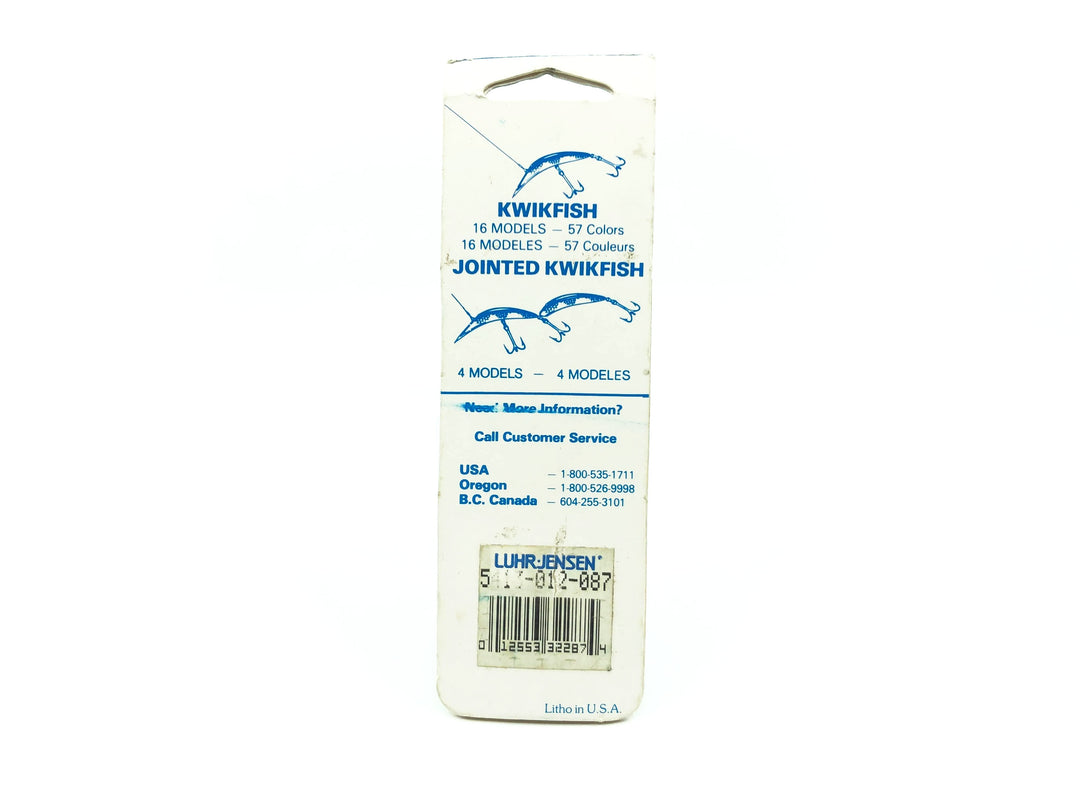 Kwikfish Luhr-Jensen K12 087 PE Pearl Color New on Card Old Stock