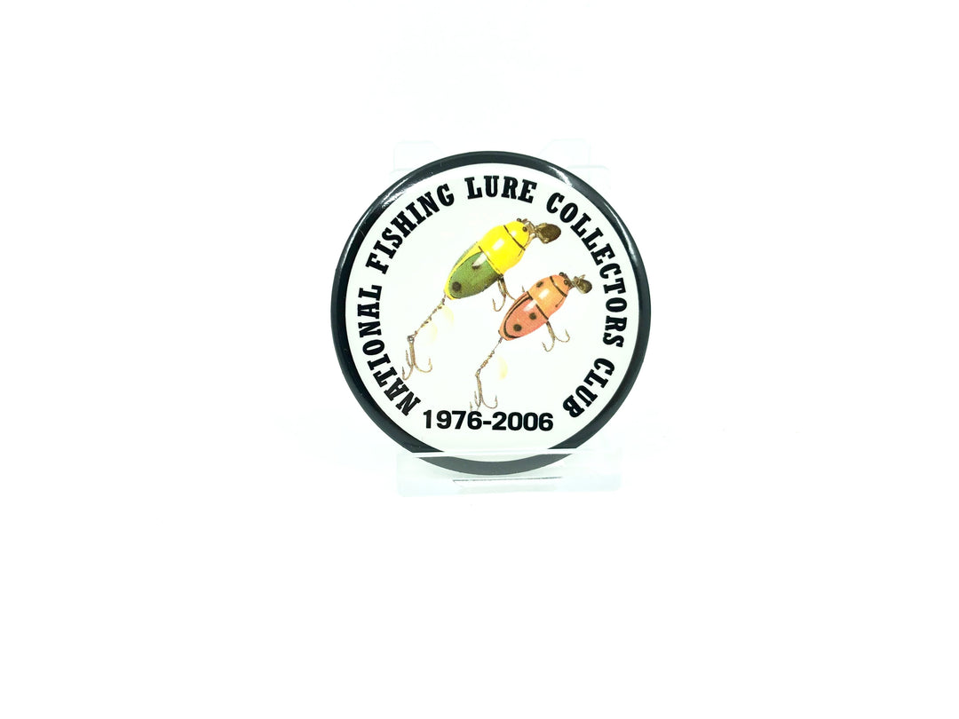 NFLCC Tackle Collectors 1976-2006 Creek Chub Beetle Button / Pin