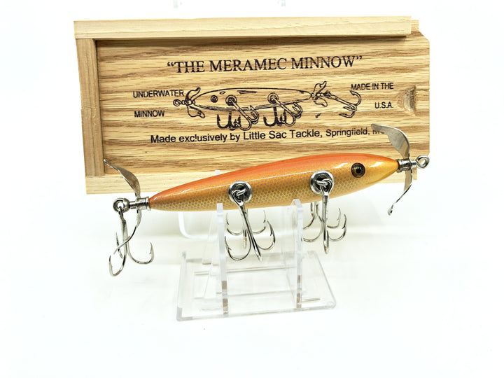 Little Sac Bait Company Meramec Minnow Silver Scale Color Signed Wooden Box 28/100 2002