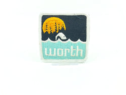 Worth Vintage Fishing Patch - Light Blue Water