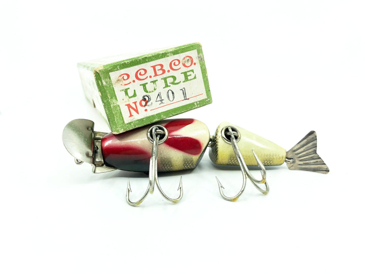 Creek Chub Wigglefish 2401 in Perch Color with Box - Double Line Tie