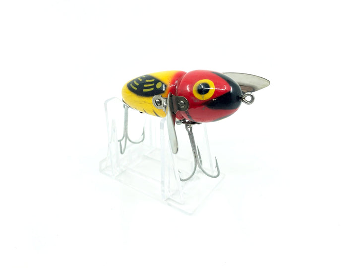 Heddon Wooden Crazy Crawler 2100 YRH Yellow Red Head-2 Pc Hardware