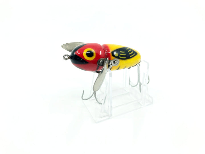Heddon Wooden Crazy Crawler 2100 YRH Yellow Red Head-2 Pc Hardware