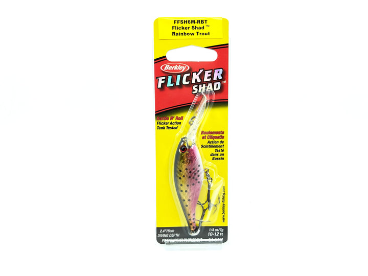 Berkley Flicker Shad FFSH6M-RBT Rainbow Trout Color New on Card