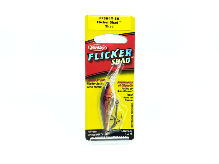 Berkley Flicker Shad FFSH4M-SH Shad Color New on Card