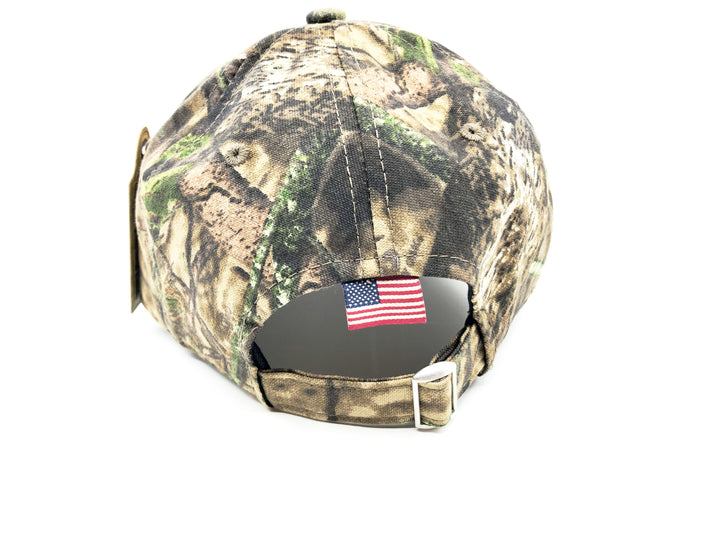 My Bait Shop Outdoor Cap / Hat American Flag Camo Mossy Oak