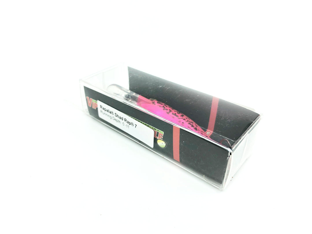 Viper Custom Tackle Rapala Shad Rap 7 SR07 Bubblegum Blackout Color