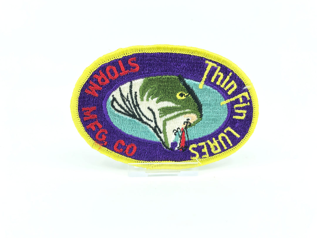 Storm Thin Fin Lures Vintage Fishing Patch-Rare!