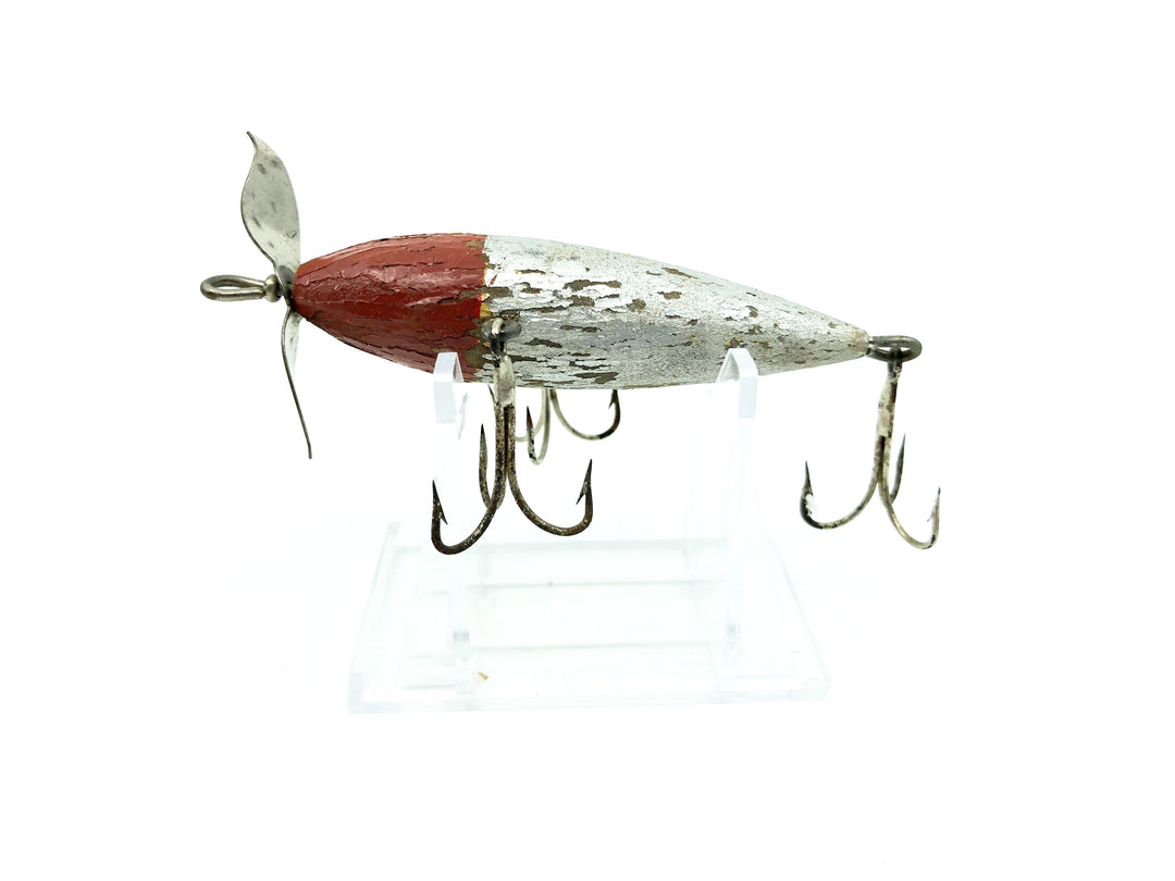 South Bend / Best-O-Luck Underwater Minnow Red Head Aluminum Color