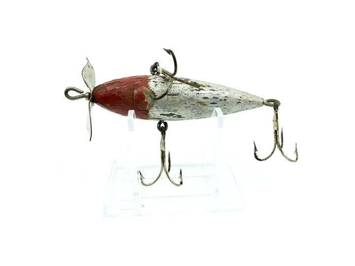 South Bend / Best-O-Luck Underwater Minnow Red Head Aluminum Color