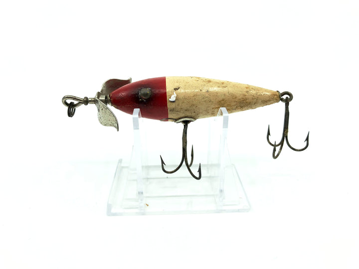 South Bend / Best-O-Luck Underwater Minnow Red Head White Body Color