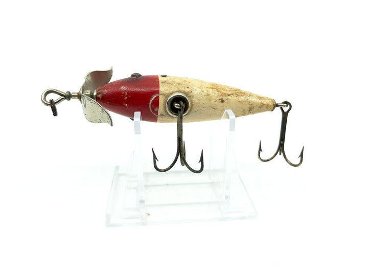 South Bend / Best-O-Luck Underwater Minnow Red Head White Body Color