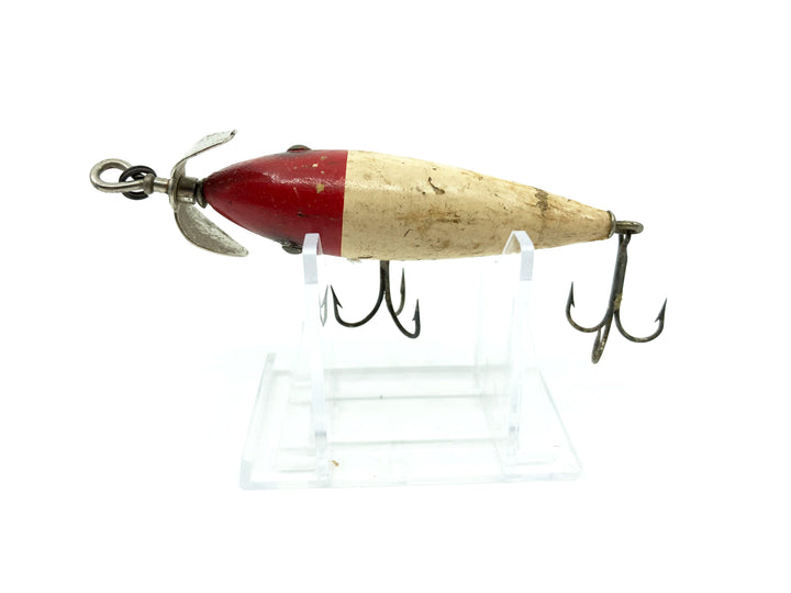 South Bend / Best-O-Luck Underwater Minnow Red Head White Body Color
