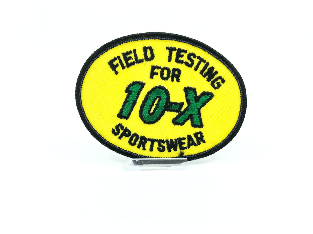 Field Testing for 10-X Sportswear Vintage Fishing Patch