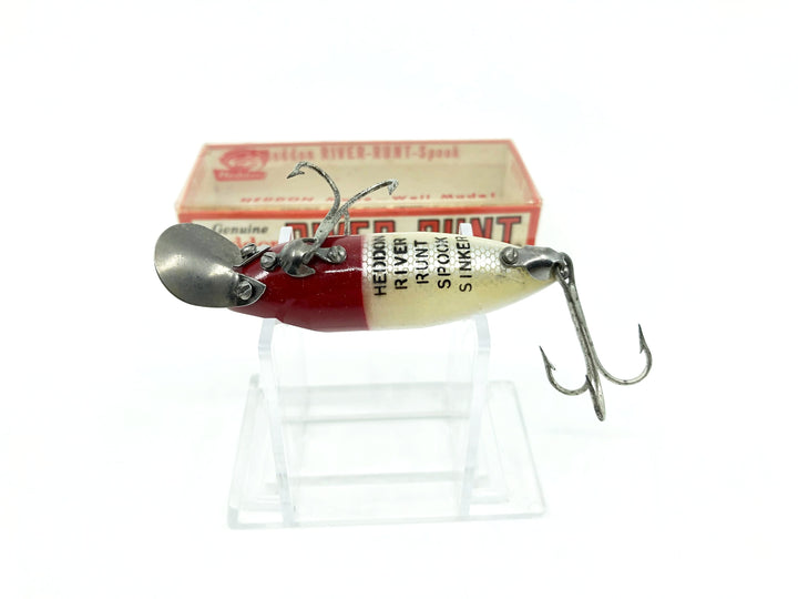 Heddon River Runt Spook Sinker 9110-RH Red Head White Color with Box