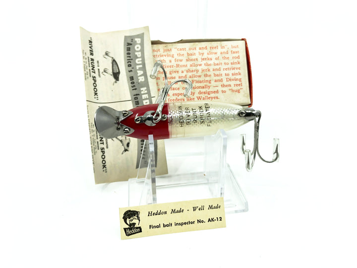 Heddon River Runt Spook Floater 9400-RH Red Head Color with Box - Nice Shape - Papers