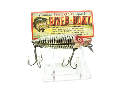 Heddon River Runt Spook Floater 9400-XRS Silver Shore Color with Box - Nice Shape - Papers