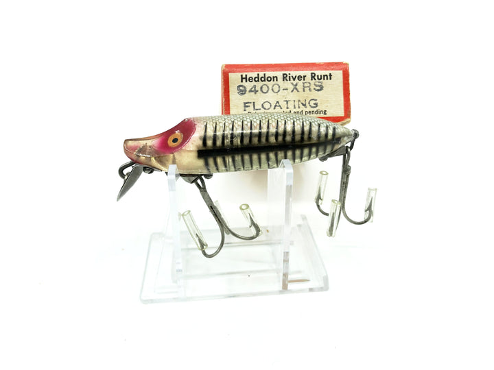 Heddon River Runt Spook Floater 9400-XRS Silver Shore Color with Box - Nice Shape - Papers
