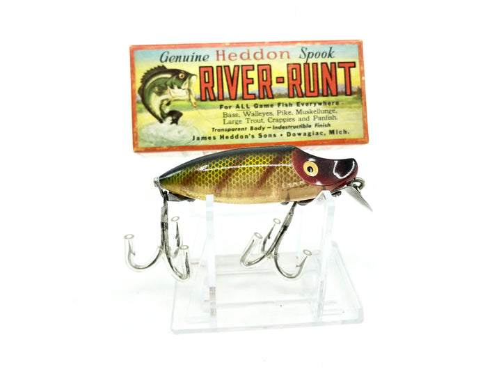 Heddon River Runt Spook Sinker 9110-L Perch Color with Box - Nice Shape