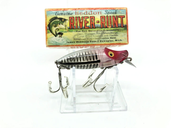 Heddon River Runt Spook Sinker 9110-XRS Silver Shore Color with Box - Nice Shape - Papers
