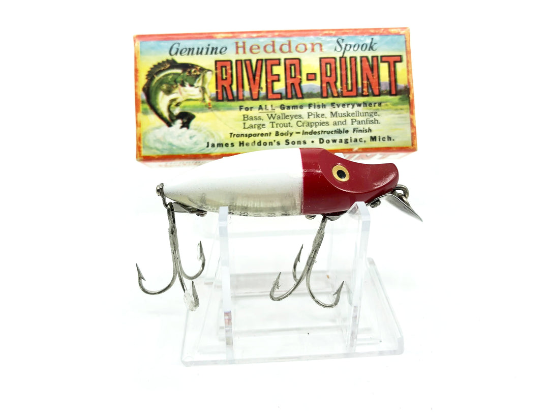 Heddon River Runt Spook Sinker 9110-RH Red Head Color with Box - Nice Shape - Catalog