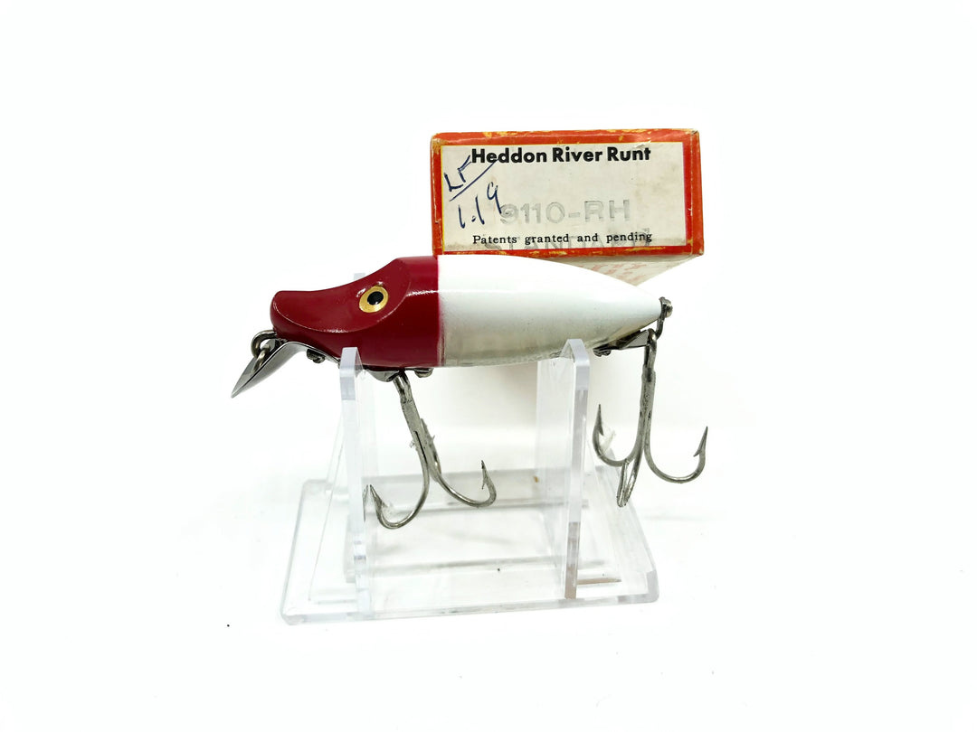 Heddon River Runt Spook Sinker 9110-RH Red Head Color with Box - Nice Shape - Catalog
