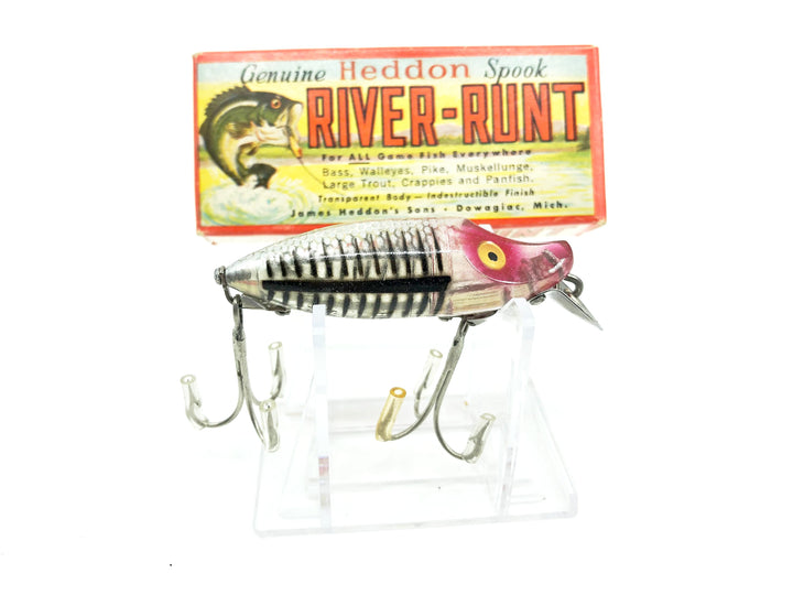 Heddon River Runt Spook Sinker 9110-XRS Silver Shore Color with Box - Nice Shape - Papers