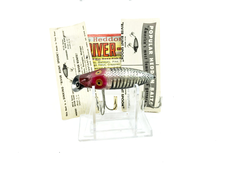 Heddon River Runt Spook Sinker 9110-XRS Silver Shore Color with Box - Nice Shape - Papers
