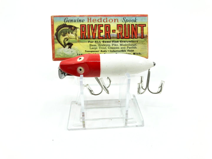 Heddon River Runt Spook Floater 9400-RH Red Head Color with Box - Nice Lure