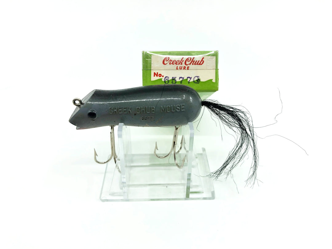 Creek Chub Vintage 6577 G Mouse in Gray Color with Box