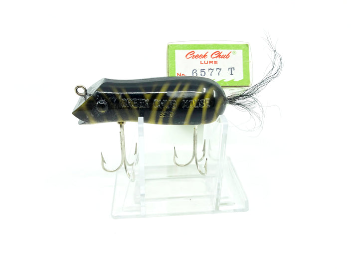 Creek Chub Vintage 6577 T Mouse in Tiger Color with Box