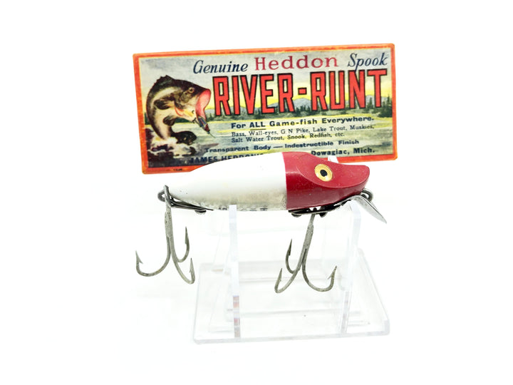 Heddon River Runt Spook Sinker 9110-RH Red Head Color with Box - Oldest Version