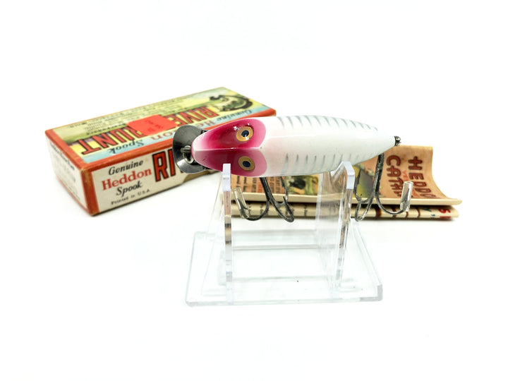 Heddon River Runt Spook Sinker 9110-XRW Red and White Shore Minnow Color with Box