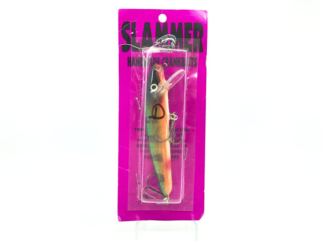 Slammer 5" Musky Lure in Perch Color New on Card Old Stock